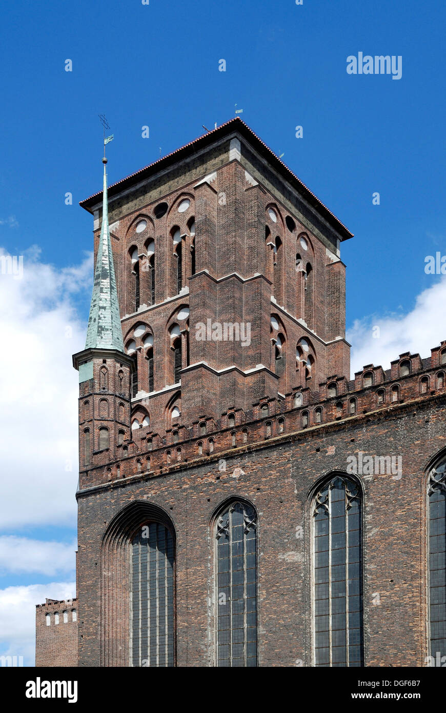 Eglise Saint Mary de Gdansk - Marienkirche. Banque D'Images