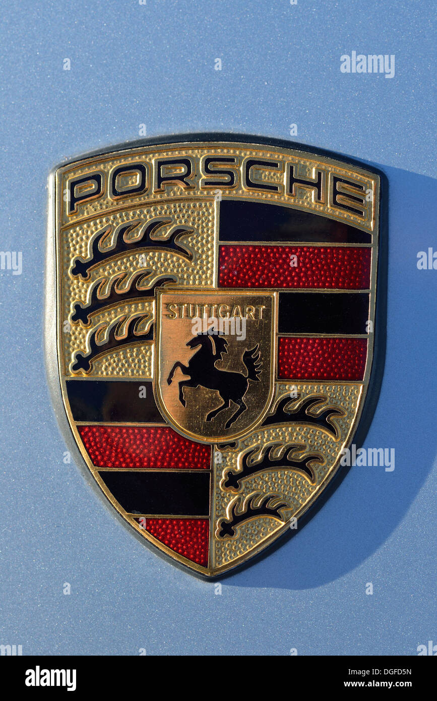 Insigne de Porsche Banque D'Images