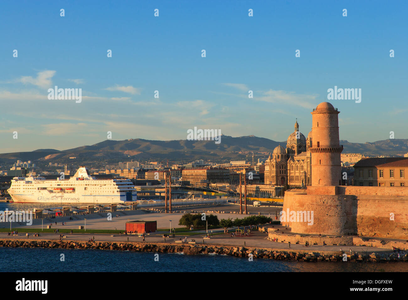 Marseille - Port Maritime monuments Banque D'Images