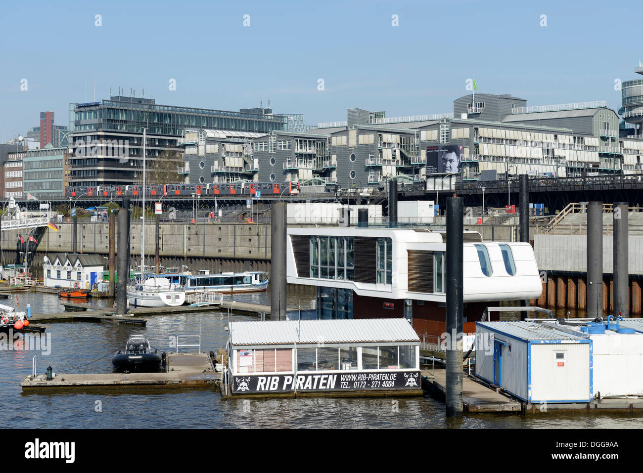 La maison d'édition Gruner  + Jahr, ville de Plaisance, port de Hambourg Banque D'Images