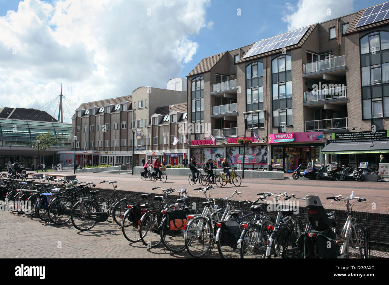 La libre circulation centre de Houten, une nouvelle ville aux Pays-Bas. Banque D'Images