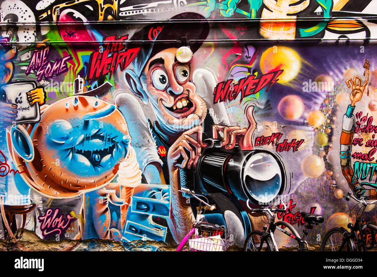 Wicked Graffiti Photographe Banque D'Images Wicked Graffiti Photographe Banque D'Images