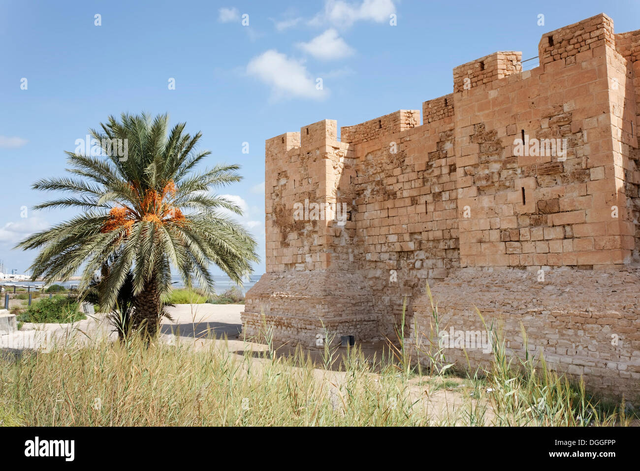 Bordj El Kebir fort à Houmt Souk sur l'île de Djerba, Tunisie, Maghreb, Afrique du Nord, Afrique Banque D'Images