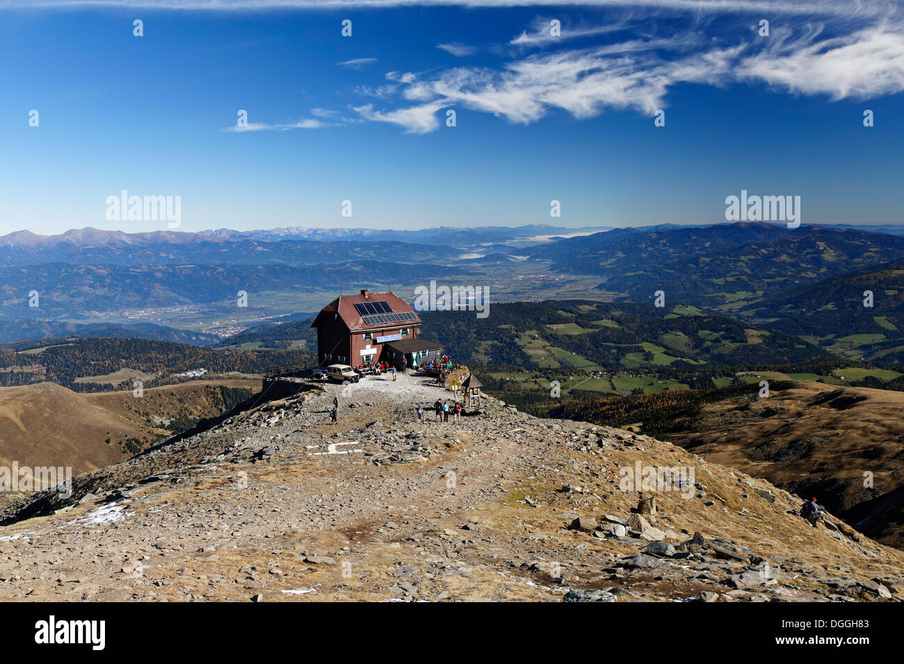 Refuge de montagne Zirbitzkogel Seetal, Alpes, Styrie, Autriche, Europe Banque D'Images