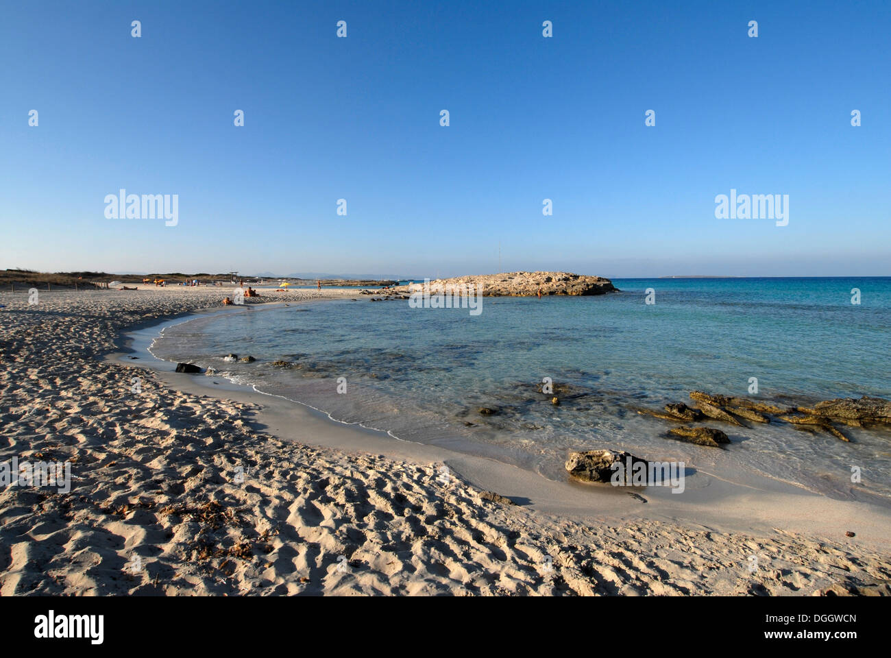 Plage de Levante - Platja de Llevant, - Formentera Banque D'Images