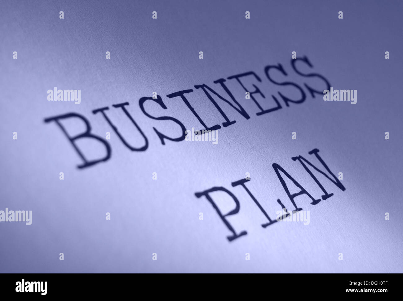 Plan d’affaires Banque D'Images