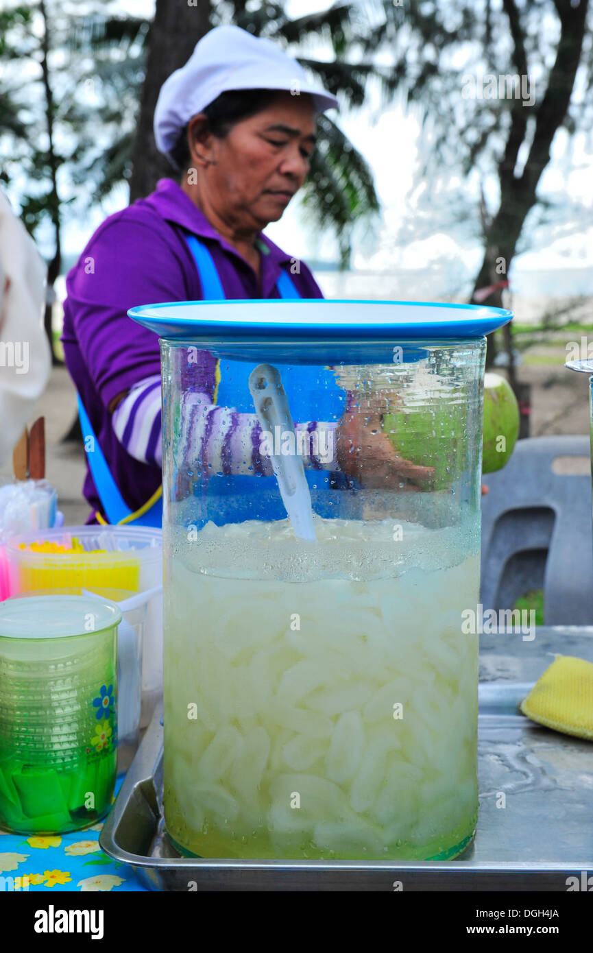 Fruits de Thailande - Suger (Palm) de noix de coco de mer Banque D'Images