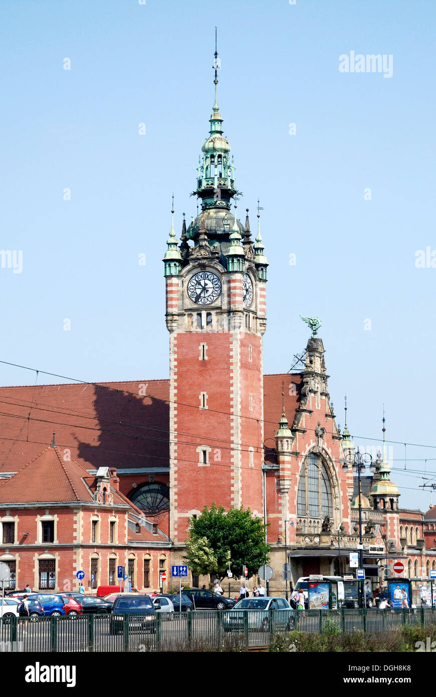 La gare principale de Gdansk - Gdansk Glowny. Banque D'Images