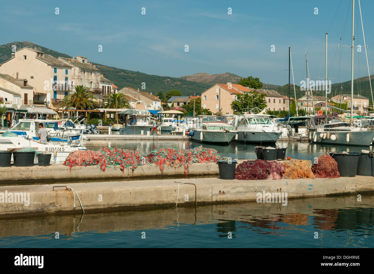 Le port de plaisance de Porticciolo, Cap Corse, Corse, France Banque D'Images