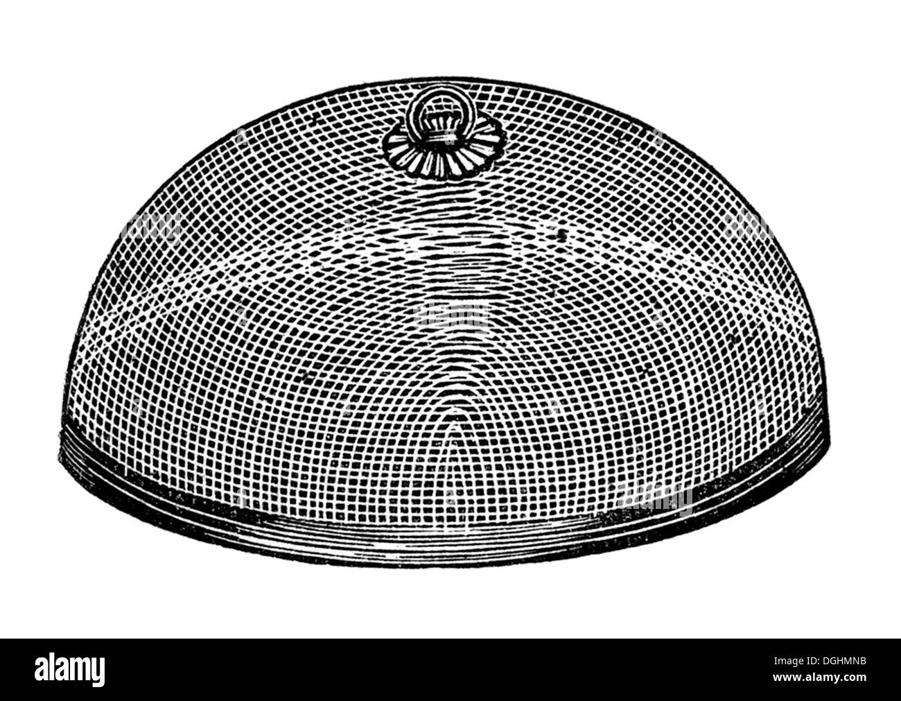 Abri de la nourriture, l'illustration historique de : Marie Adenfeller, Friedrich Werner : la cuisine et le ménage d'adresses Banque D'Images