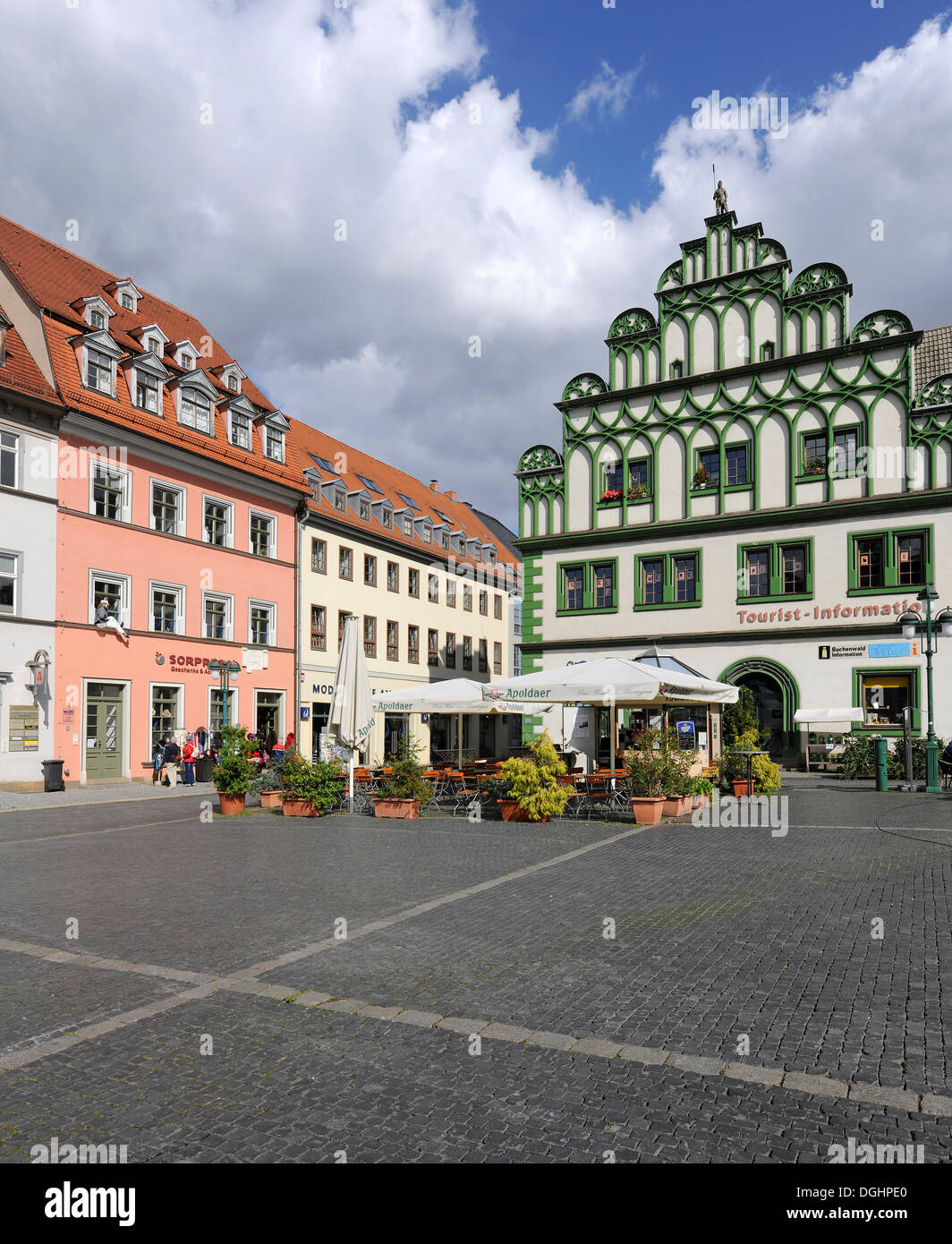 Place du square, Weimar, Thuringe, Allemagne Banque D'Images
