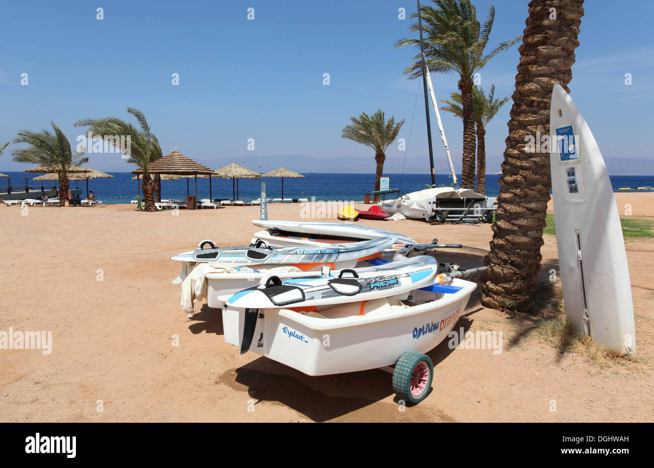 La mer Rouge, Aqaba, Jordanie Banque D'Images