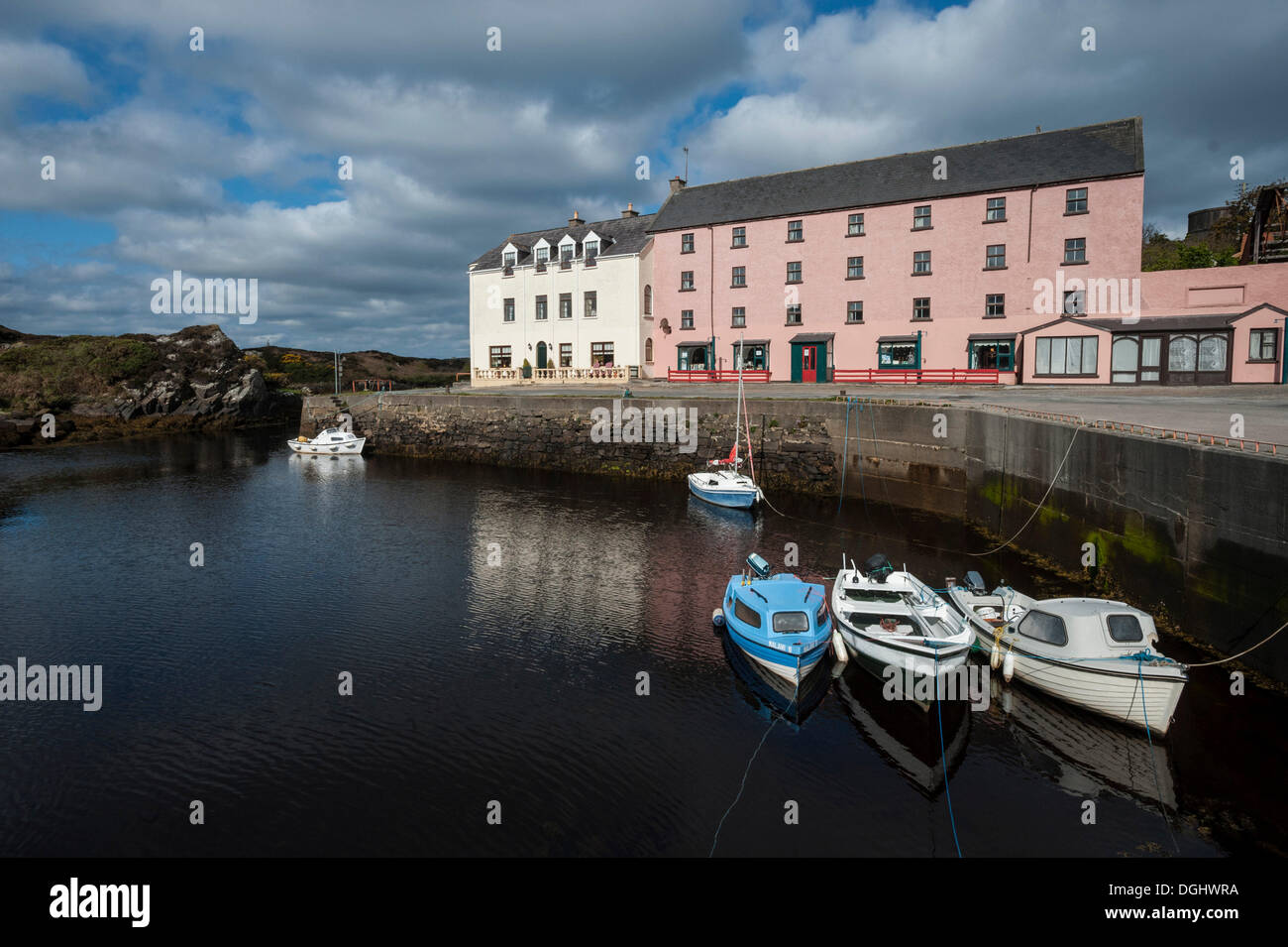 Port de Bunbeg, comté de Donegal, en République d'Irlande, Europe Banque D'Images