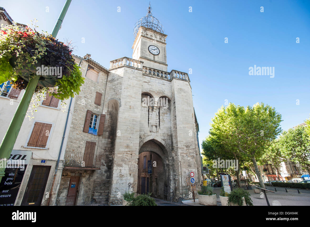 Porte de Soubeyran, porte de ville à Manosque, Provence, Provence-Alpes-Côte, France, Europe, Manosque, Provence Banque D'Images
