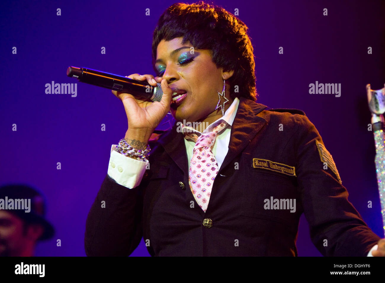Le chanteur Macy Gray vivent dans la salle de concert de Lucerne du KKL au Blue Ball Festival, Lucerne, Suisse Banque D'Images