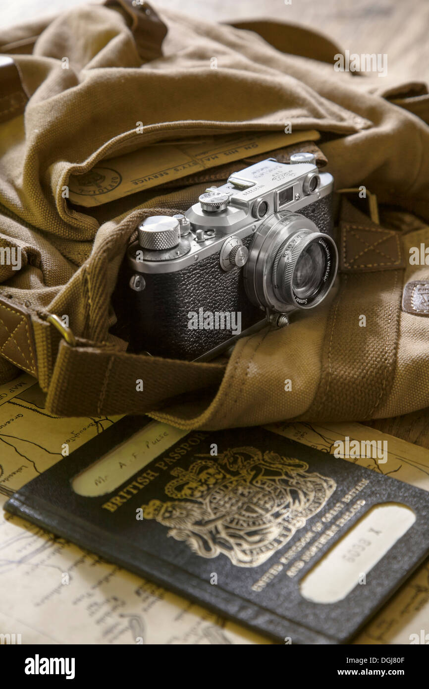 Vintage travel photography concept. Banque D'Images