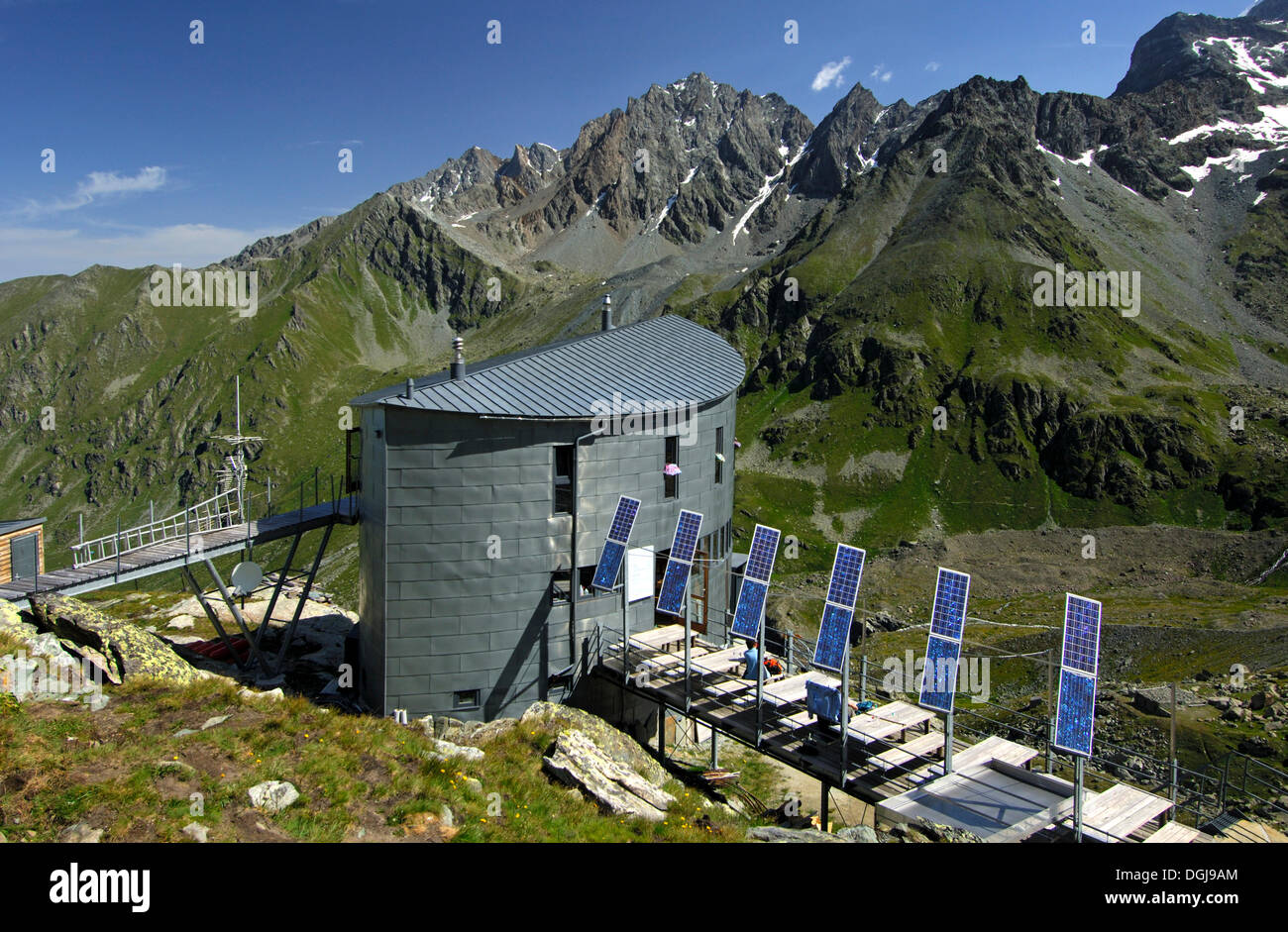 La Cabane de Velan du Club Alpin Suisse, SAC, dans le Valais, Valais, Suisse, Europe Banque D'Images