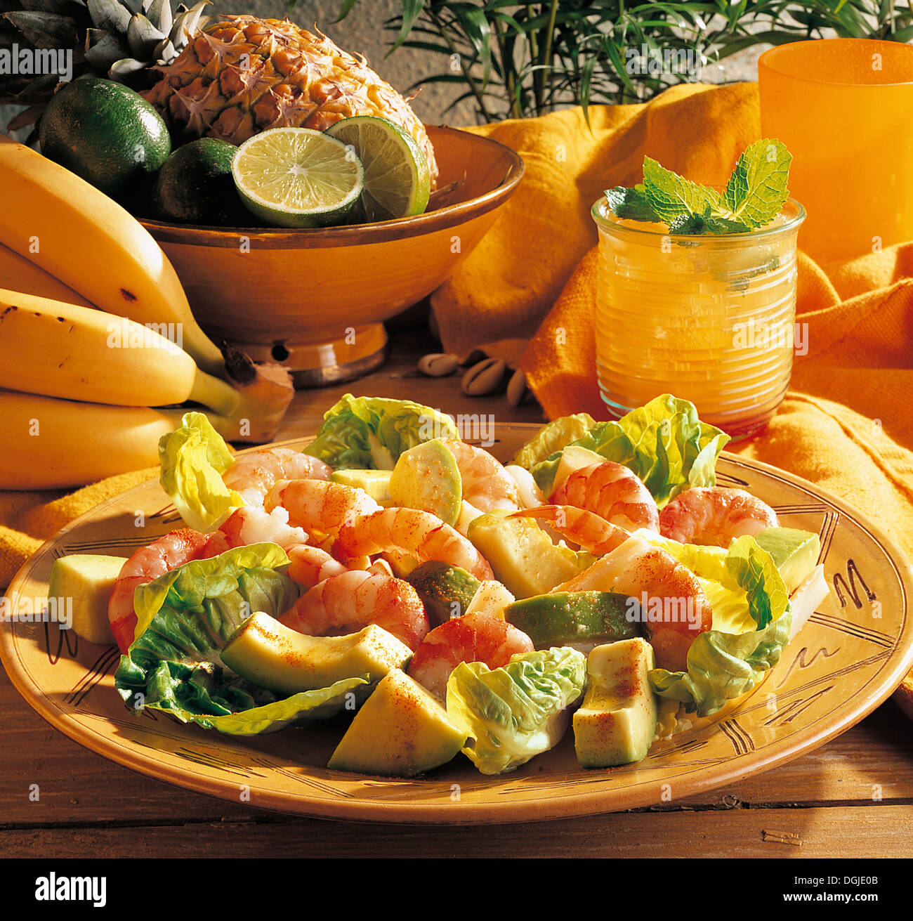 Salade coeur de palmier avocat