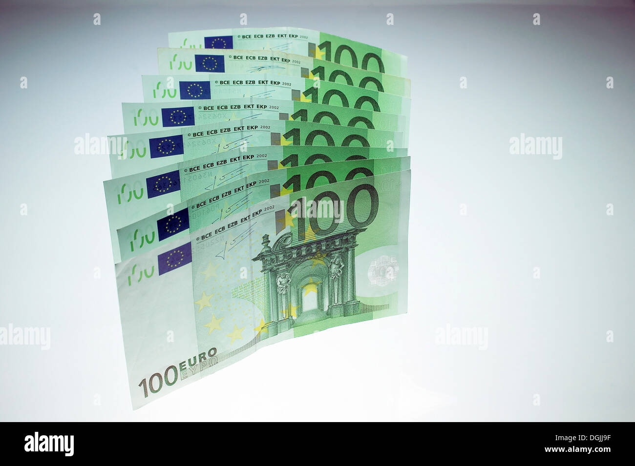 100-billets en euro, Allemagne Banque D'Images