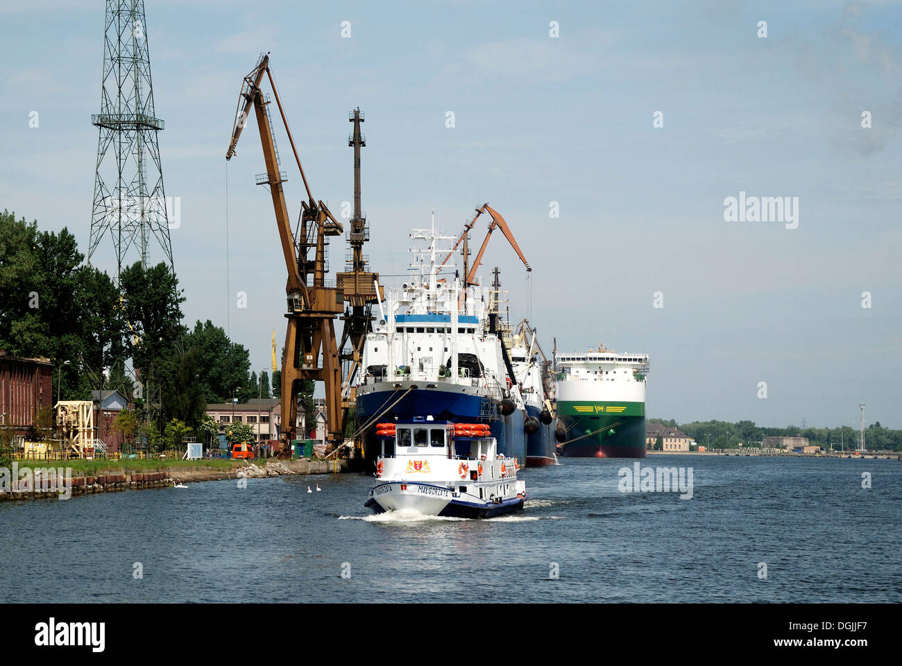 Port maritime de Gdansk. Banque D'Images