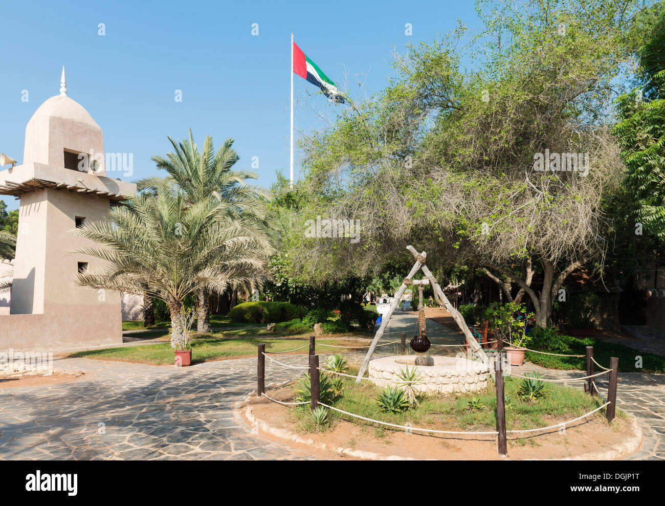 Heritage Village à Abu Dhabi dans les Émirats Arabes Unis ÉMIRATS ARABES UNIS Banque D'Images