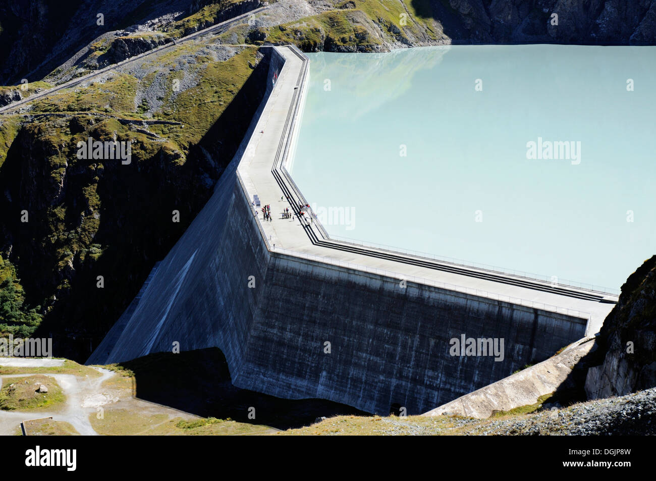 Le barrage de la Grande Dixence à Heremence en Suisse Banque D'Images