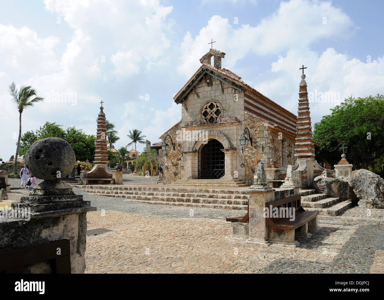 Village d'artistes d'Altos de Chavon, République dominicaine, Caraïbes Banque D'Images