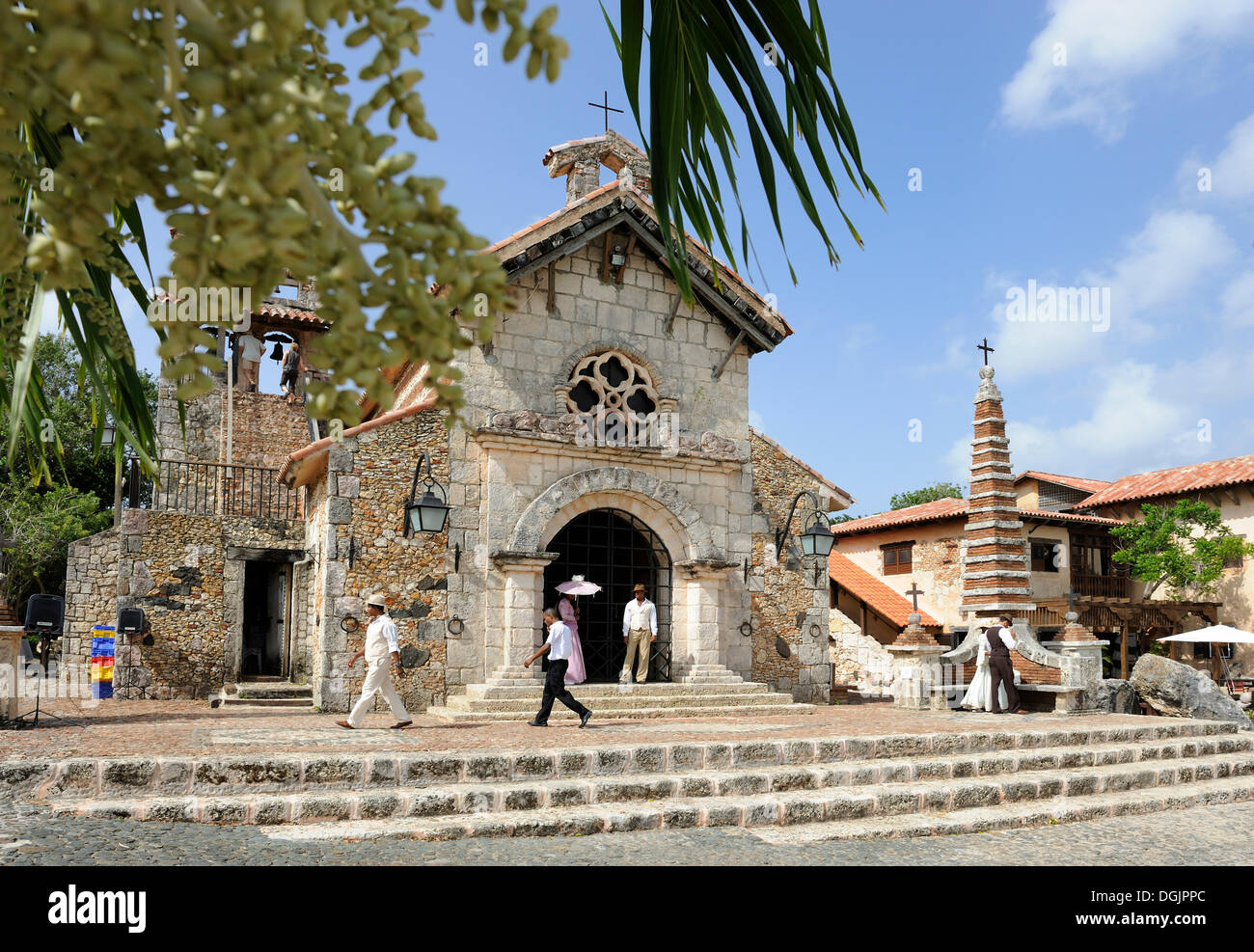 Village d'artistes d'Altos de Chavon, République dominicaine, Caraïbes Banque D'Images