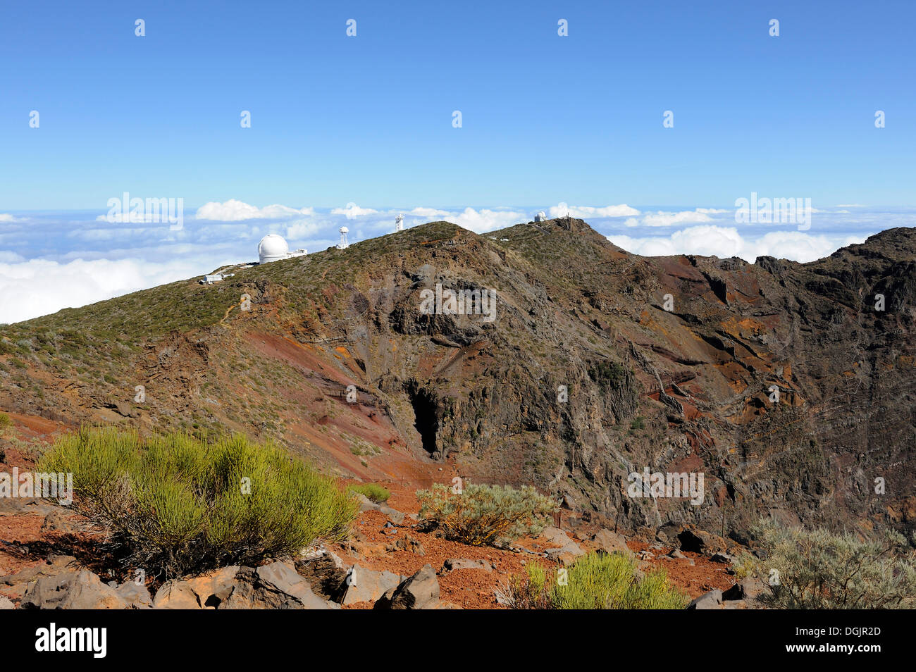 Observatoire astronomique sur le Roque de los Muchachos, Gran Telescopio Canarias, télescope, Caldere de Taburiente National Park Banque D'Images