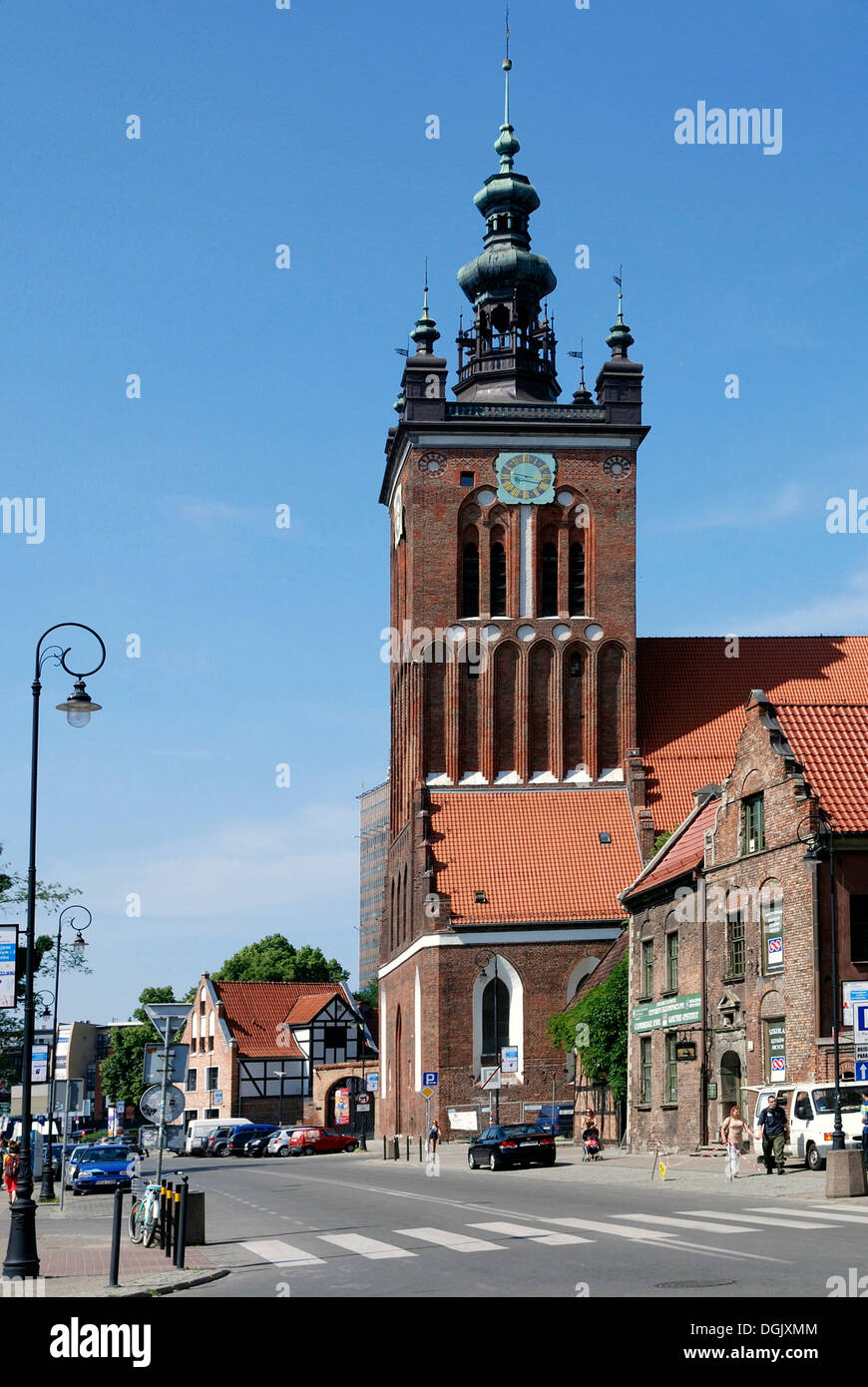 L'église sainte Catherine de Gdansk - Kosciol Katarzyny. Banque D'Images