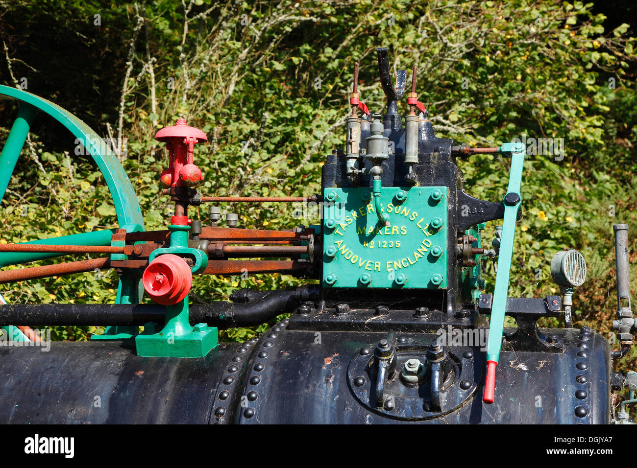Soupapes du moteur à vapeur de Tasker Isle of Wight, Hampshire, Angleterre Banque D'Images