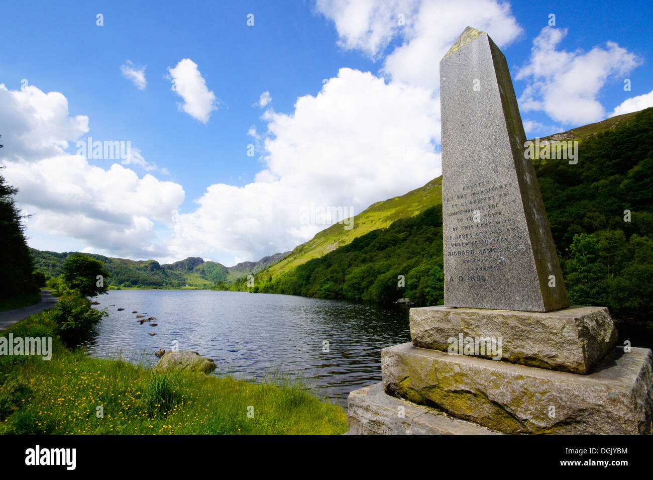 Une vue de Llyn Crafnant. Banque D'Images