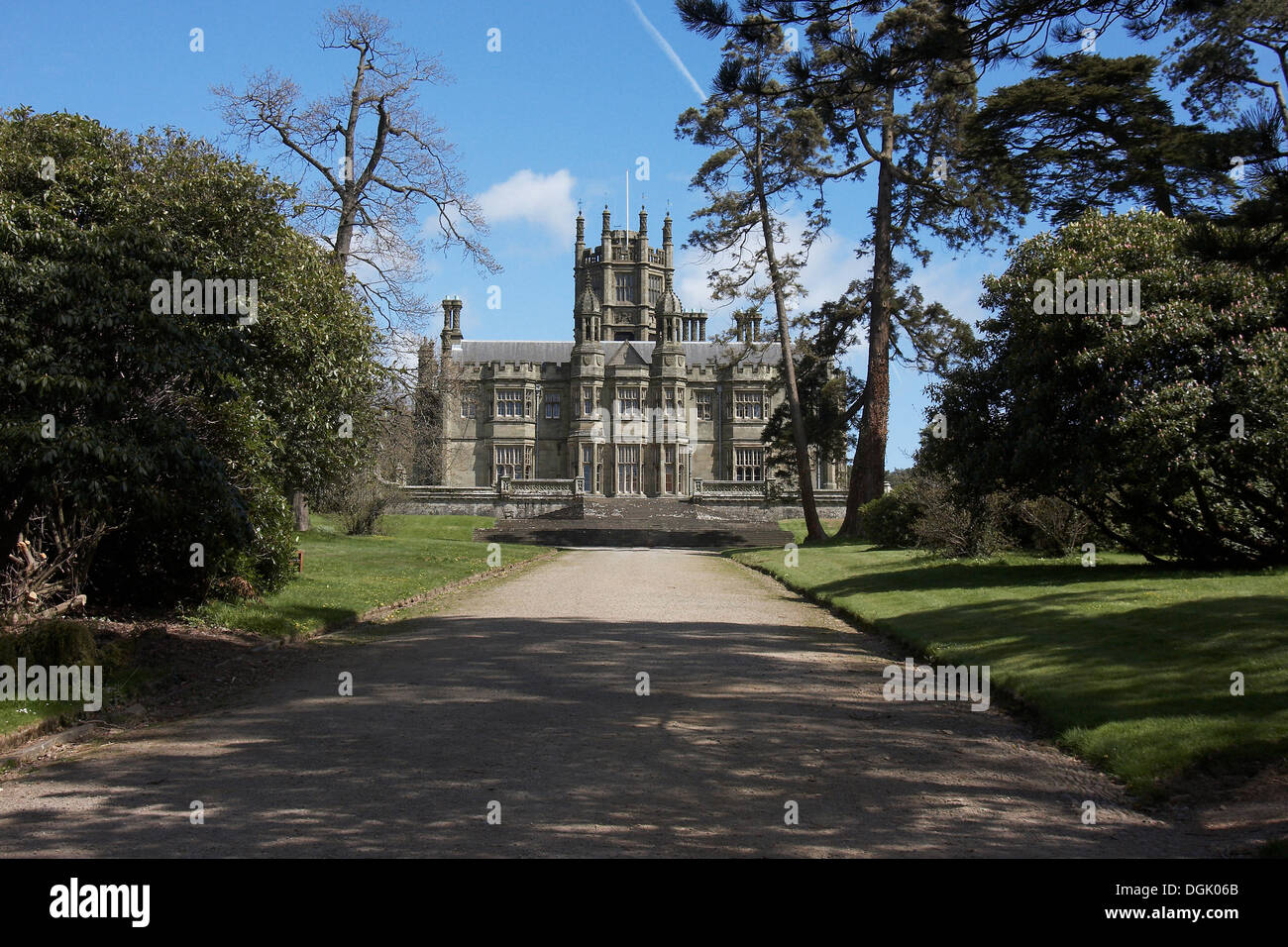 Château et parc de Margam Estate, situé à Port Talbot, Pays de Galles, Royaume-Uni. Banque D'Images
