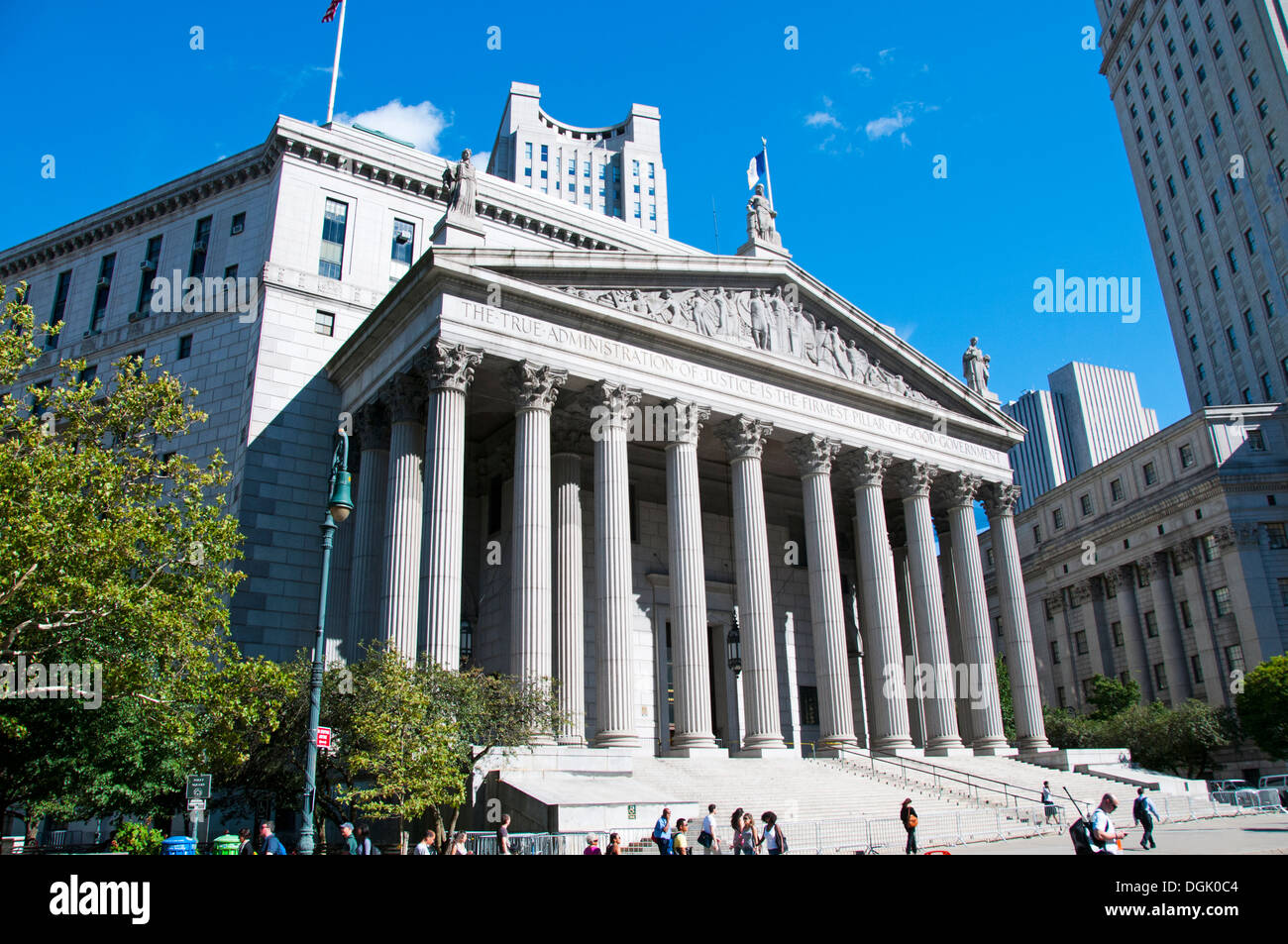 Bâtiment de la Cour suprême NYC Banque D'Images