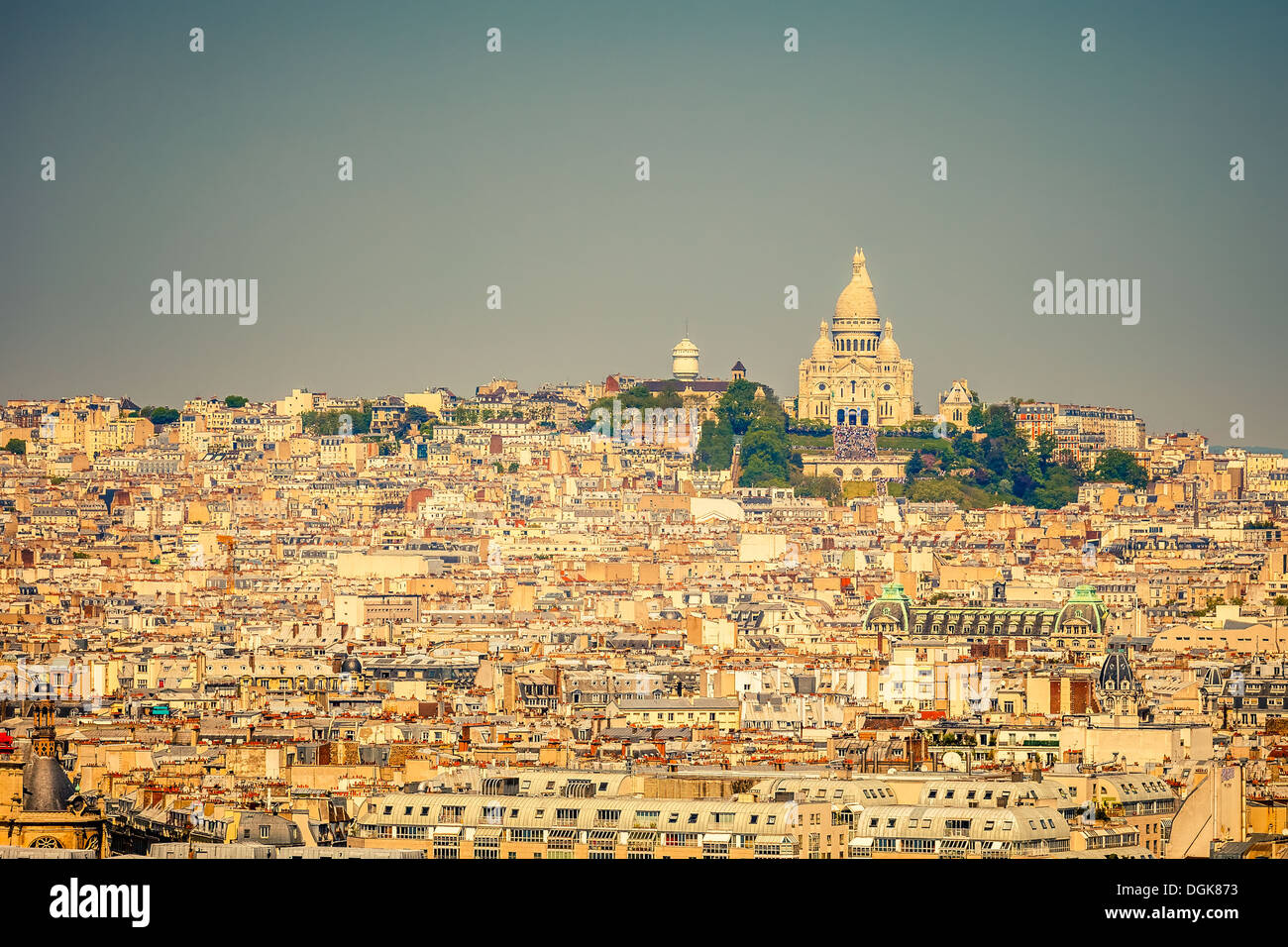 Sacré Coeur, Montmartre, Paris Banque D'Images
