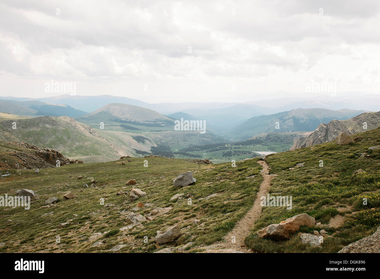 Mount Evans, Front Range au Colorado Banque D'Images