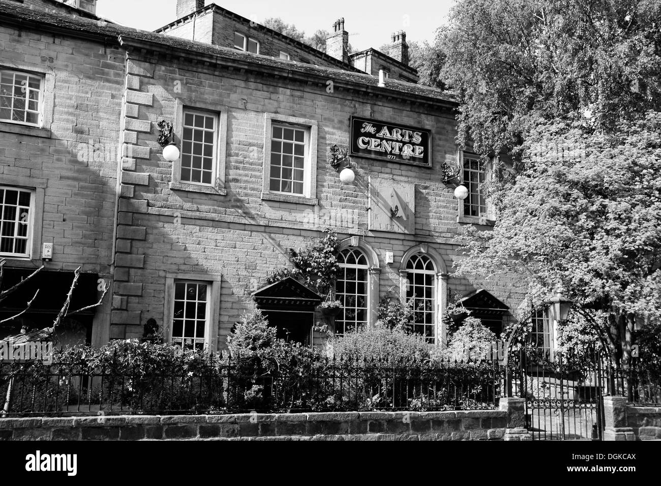 La construction du Centre des arts, Hebden Bridge, West Yorkshire, England, UK Banque D'Images