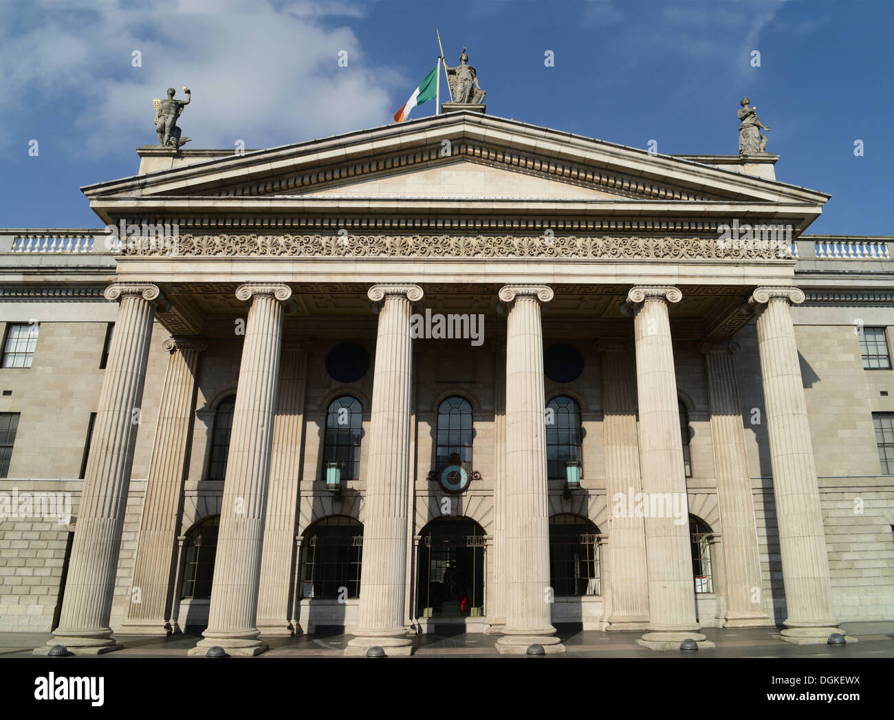 General Post Office (GPO) Façade dans Dublin, Irlande. Banque D'Images
