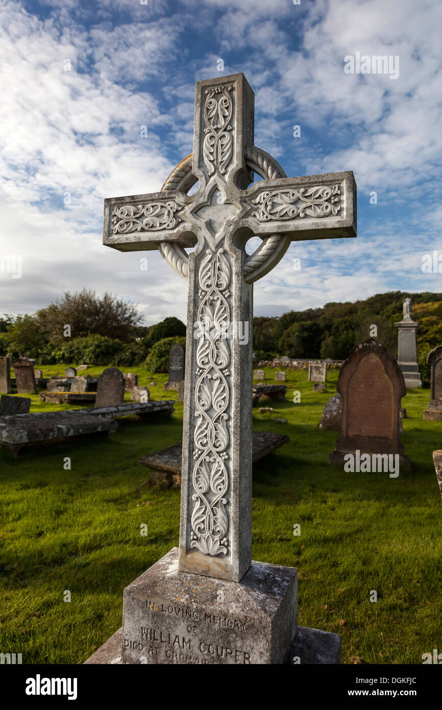 Détail d'une croix celtique. Banque D'Images