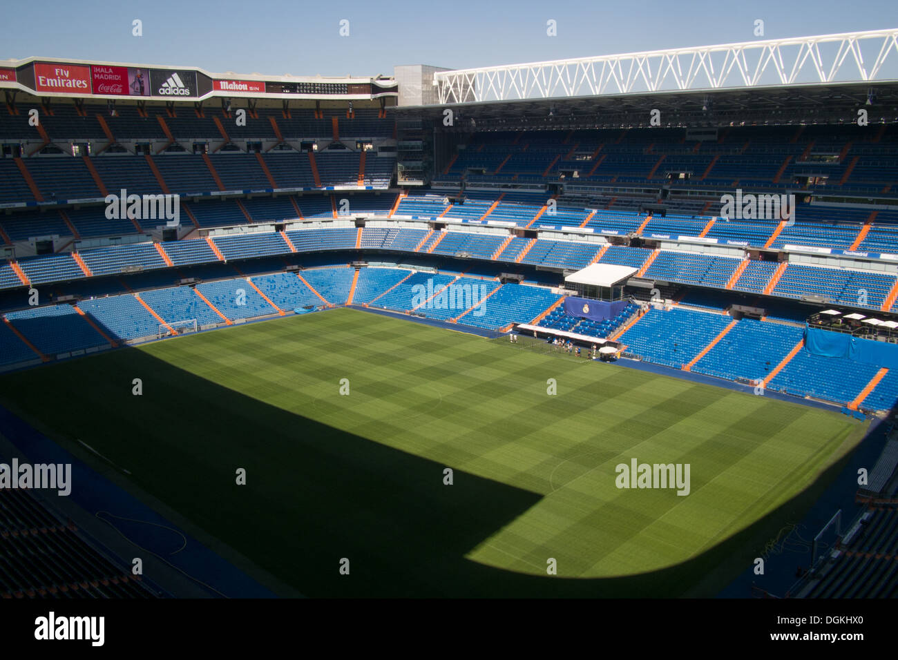 Le stade de football du Real Madrid, Madrid, capitale de l'Espagne Banque D'Images