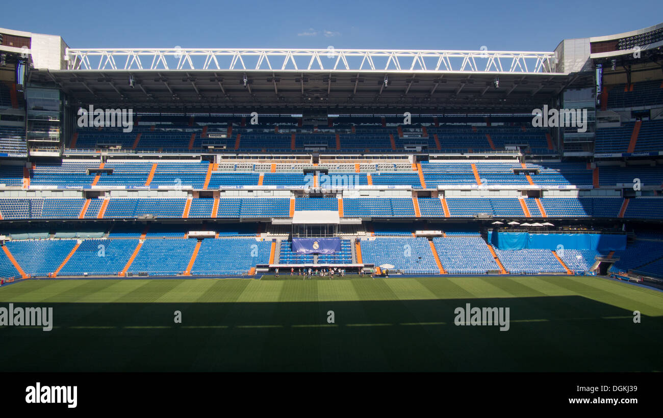 Le stade de football du Real Madrid, Madrid, capitale de l'Espagne Banque D'Images