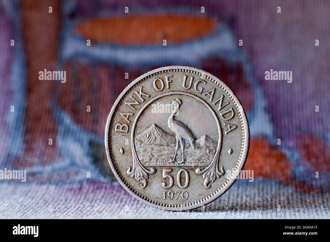 Pièce 50 centimes 1870 Ouganda Banque D'Images