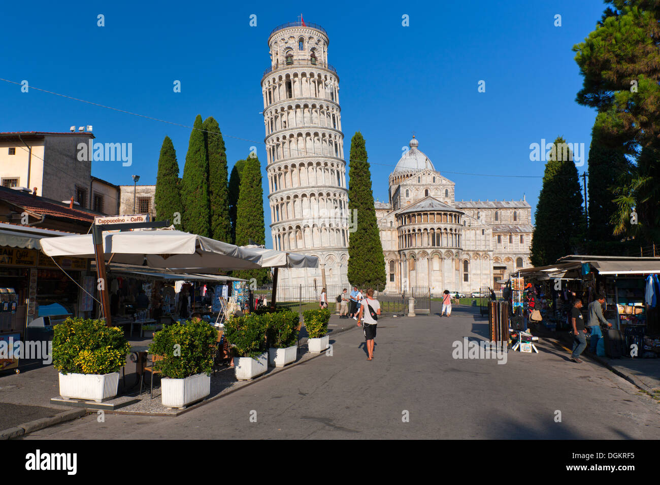 Cathédrale et la Tour Penchée de Pise. Banque D'Images