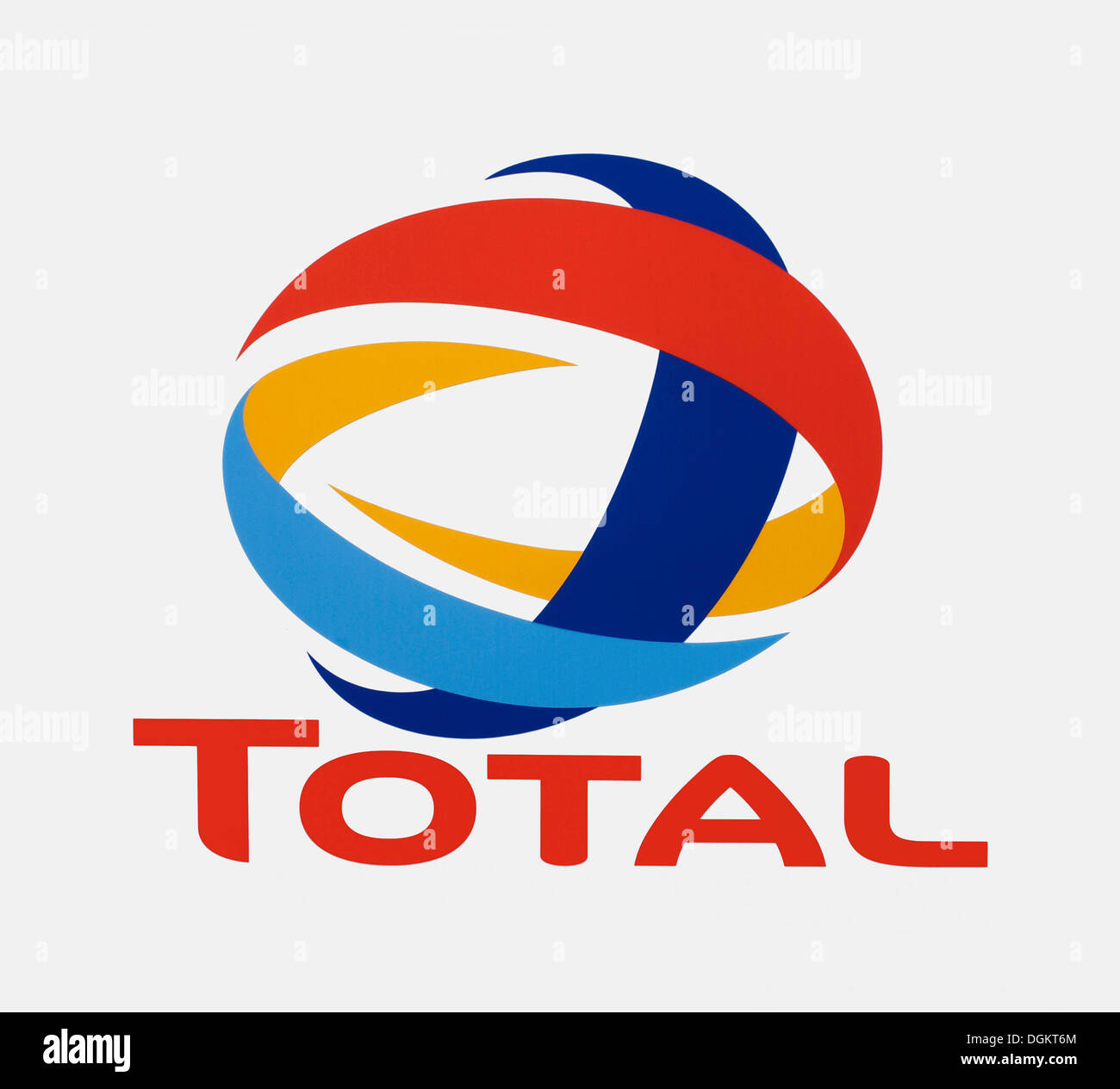 Logo, Total, entreprise pétrolière Banque D'Images