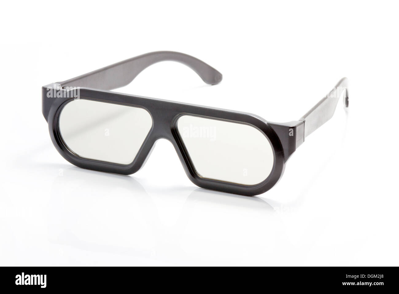 Isolé des lunettes 3D. Banque D'Images