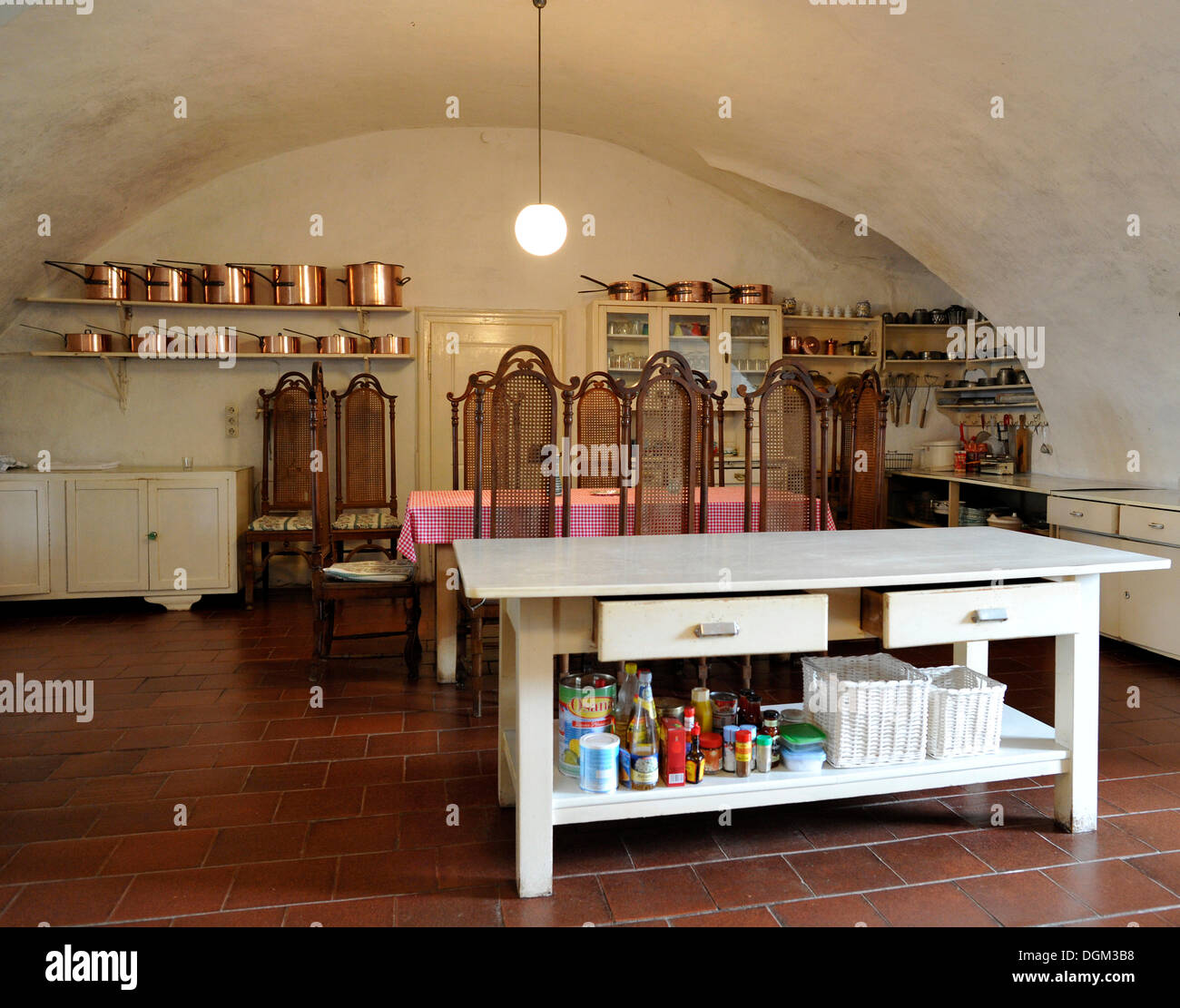 Cuisine, Burg Clam Castle, Muehlviertel région, Haute Autriche, Autriche, Europe Banque D'Images