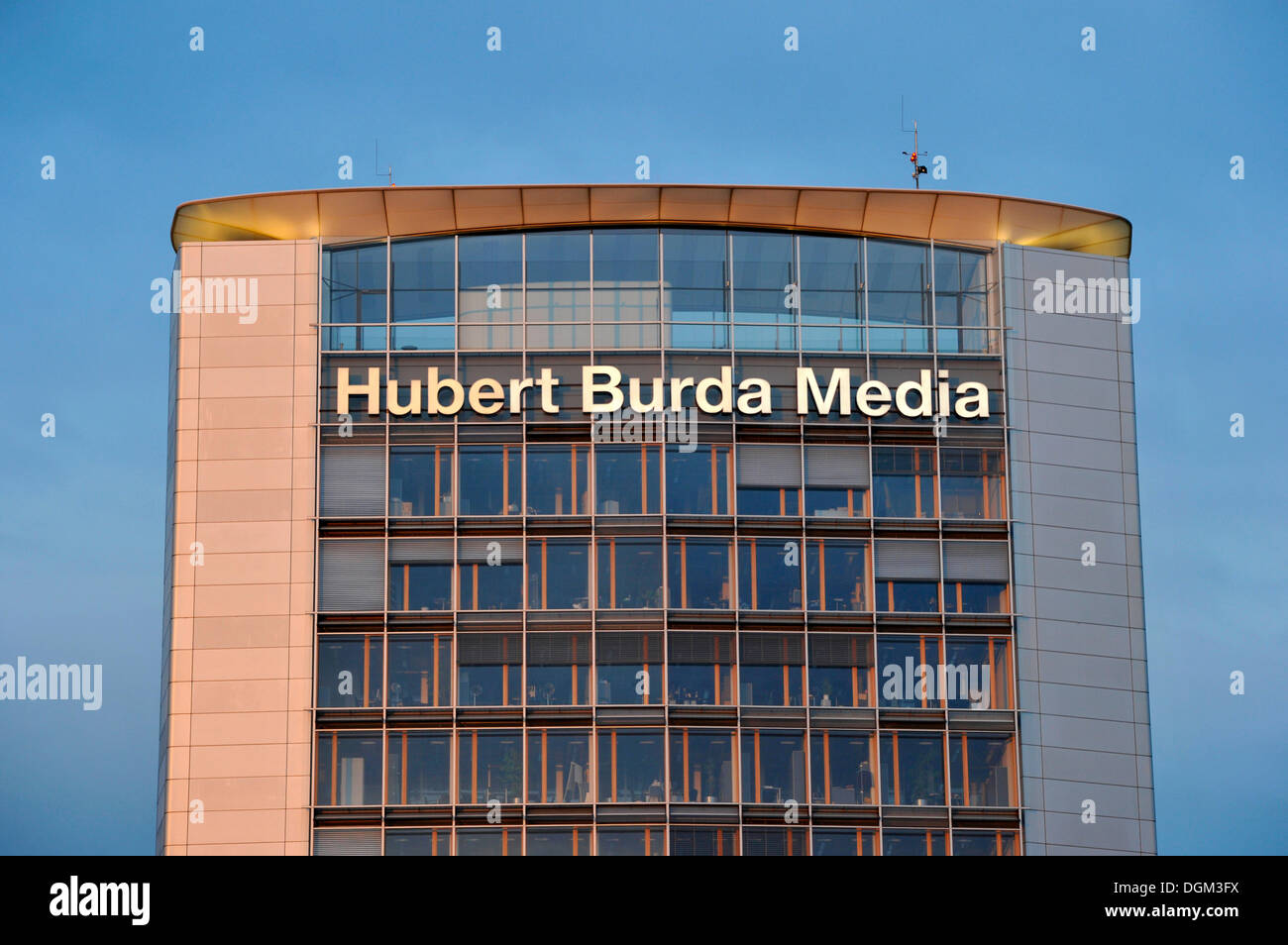 L'administration Hubert Burda, Centre des médias et l'impression de site, Offenburg, Bade-Wurtemberg Banque D'Images
