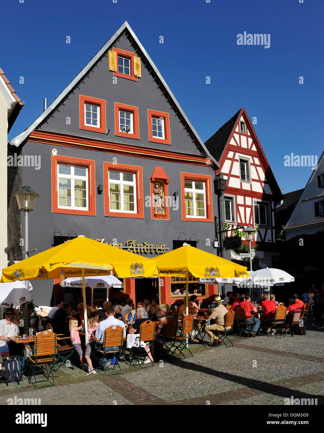 Restaurant and inn, au centre-ville, Offenburg, Bade-Wurtemberg Banque D'Images