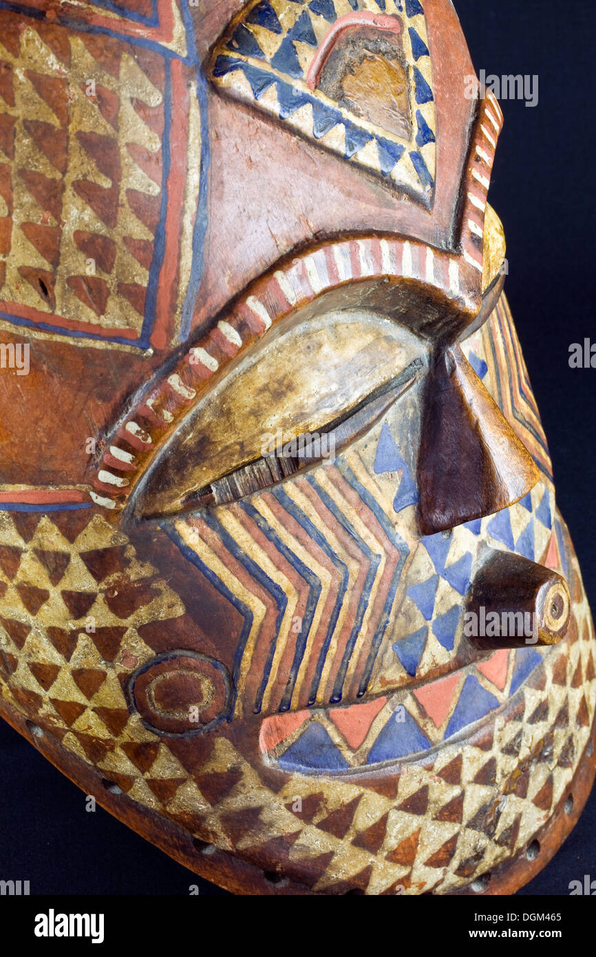 Masque de danse personnes Kuba Banque D'Images