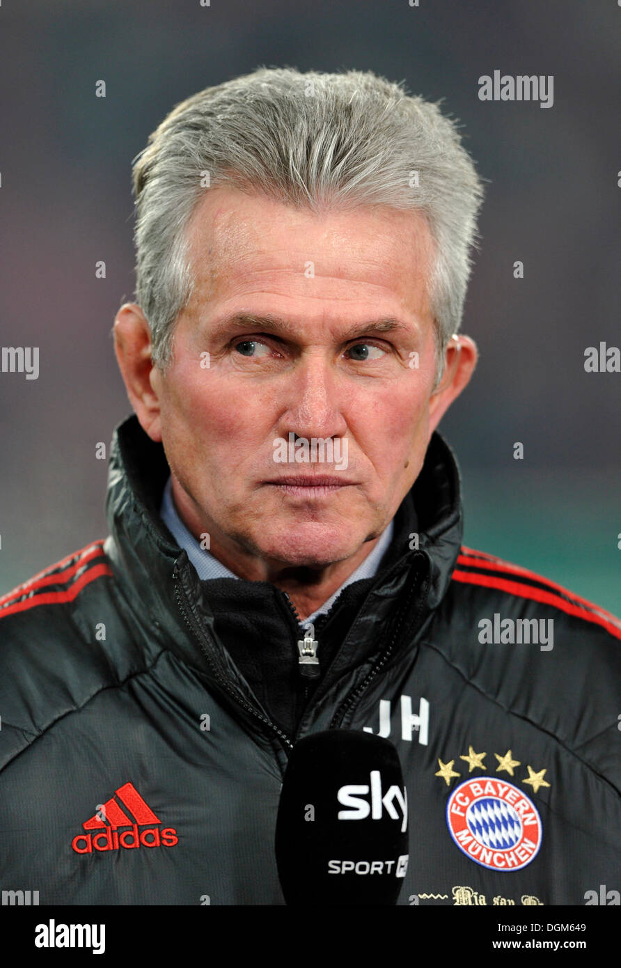 Jupp Heynckes, l'entraîneur du FC Bayern Munich, Mercedes-Benz Arena, Stuttgart, Bade-Wurtemberg Banque D'Images